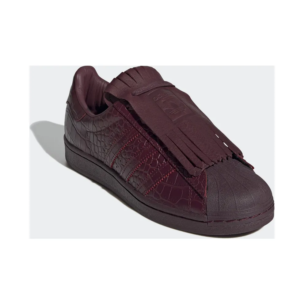 adidas Superstar Fringe Maroon (W) Maroon/Maroon/Gold Metallic (FW8160)