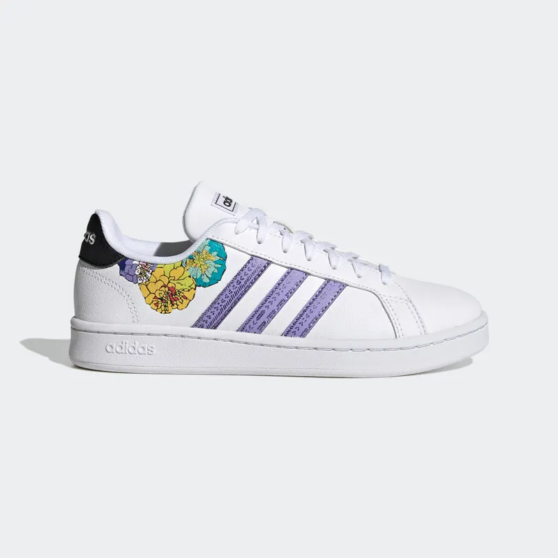 adidas Grand Court Base Cloud White / Light Purple / Core Black (GW6246)