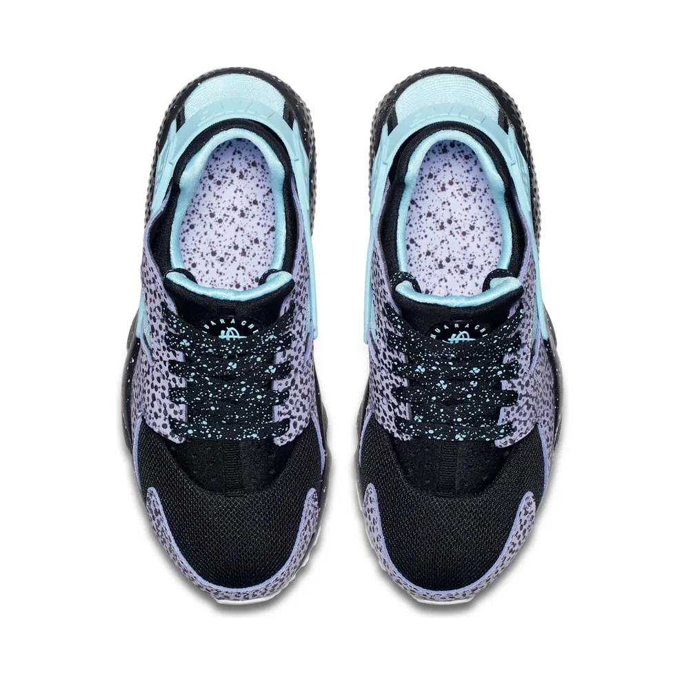 Nike Air Huarache Run Safari Pack Purple Pluse (GS) Black/Purple Pulse-Summit White-Lagoon Pulse (AJ3690-001)