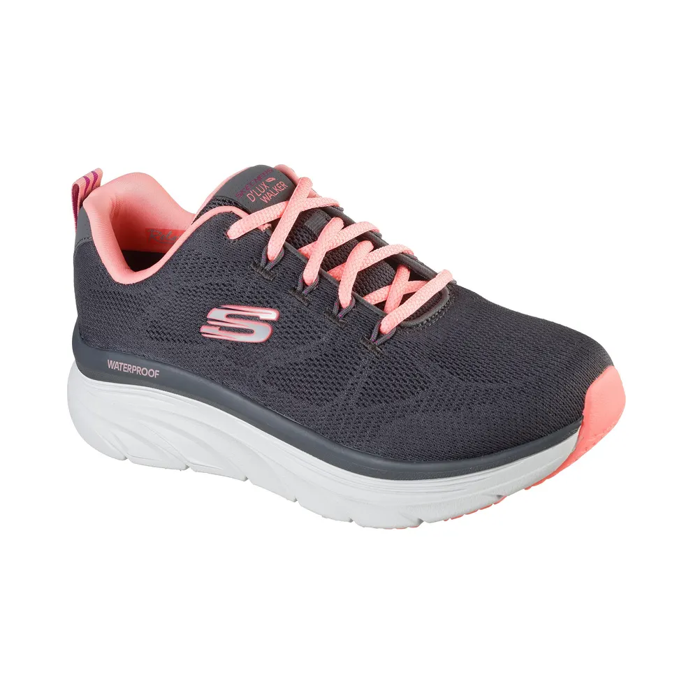 Skechers Relaxed Fit: D’Lux Walker – Get Oasis – Houtskool / Coral – “Grey” (149810 CCCL)