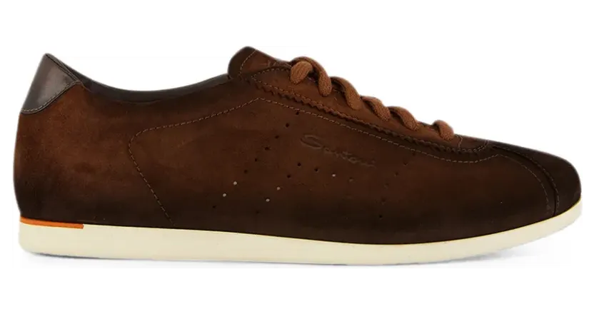 Santoni 70s Sneakers aus Wildleder – Braun (WBYR61449TIRTTNY)