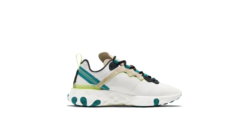Nike React Element 55 Fossil Stone (W) Fossil Stone/Dark Smoke Grey-Barely Volt-Dark Smoke Grey (BQ2728-202)