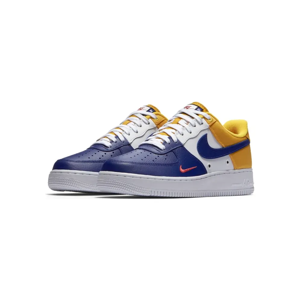 Nike Air Force 1 Low Barcelona Mini Swoosh Deep Royal Blue/University Gold-University Red (823511-404)