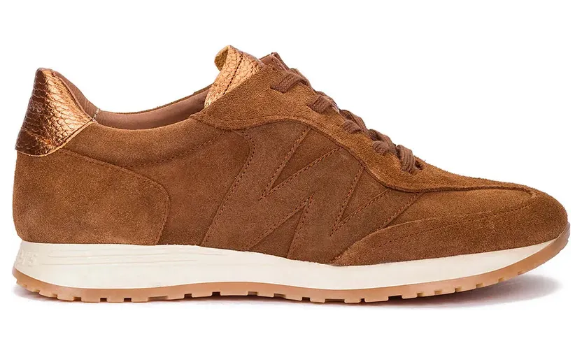 Wonders sneaker Cognac / Gold (A-4811-Combinacion-Coñac/Oro)