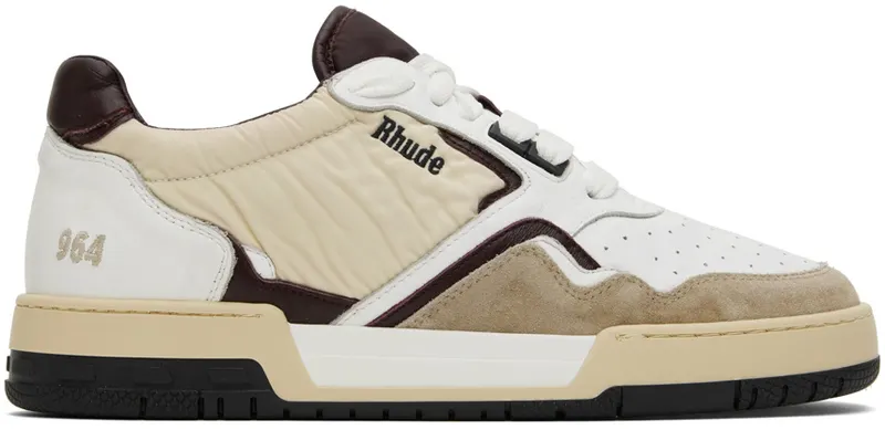 Rhude White & Beige Racing (RHPF22FO02178810)