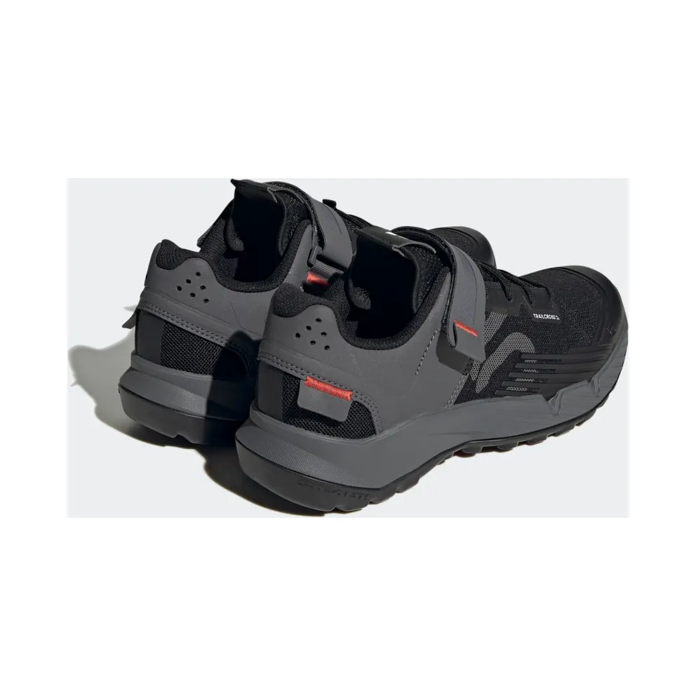 Adidas 5.10 TRAILCROSS CLIP-IN MOUNTAIN BIKING SHOES Core Black / Grey Three / Red (HP9931)
