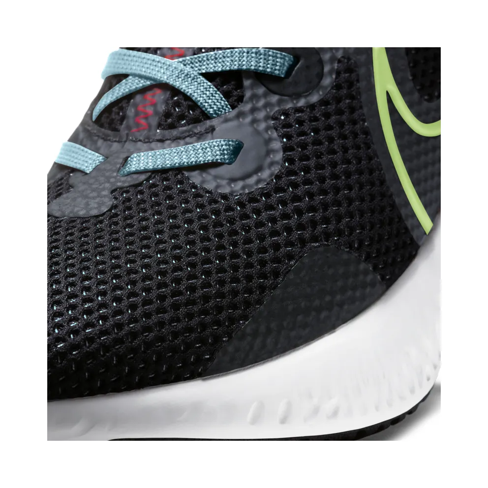 Nike Renew Run “Black / Glacier Ice / Bright Crimson / Barely Volt” (CK6360-009)