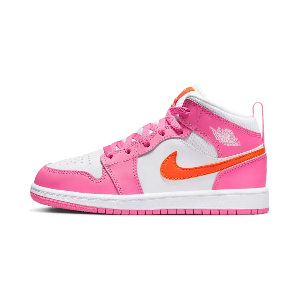 Air Jordan 1 Mid Pinksicle Safety Orange (PS) (DX3238-681)