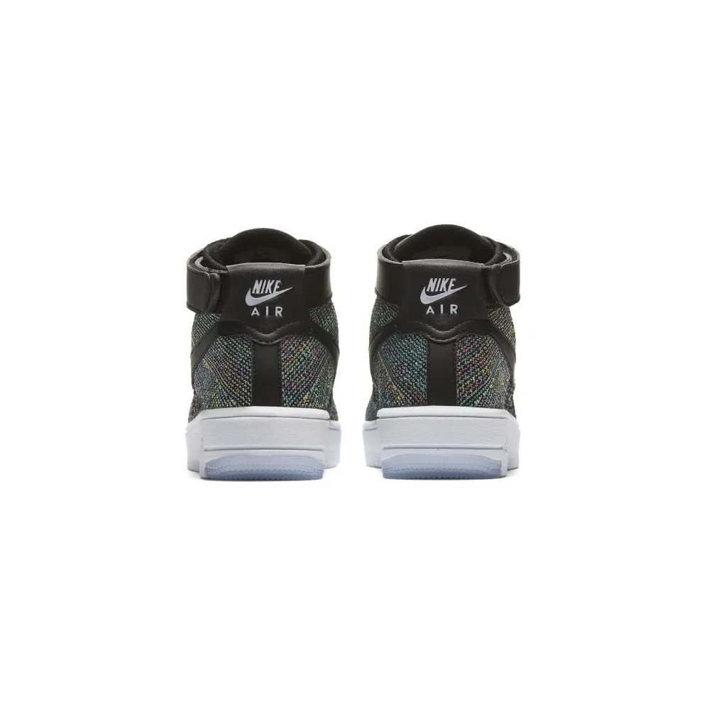Nike Air Force 1 Ultra Flyknit Mid Multi-Color 2.0 (GS) Pink Blast/Black-White (862824-600)