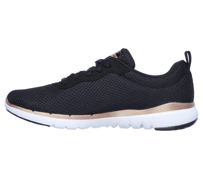 Skechers Flex Appeal 3.0 – First Insight – Black / Roos Gold – “Black” (13070 BKRG)