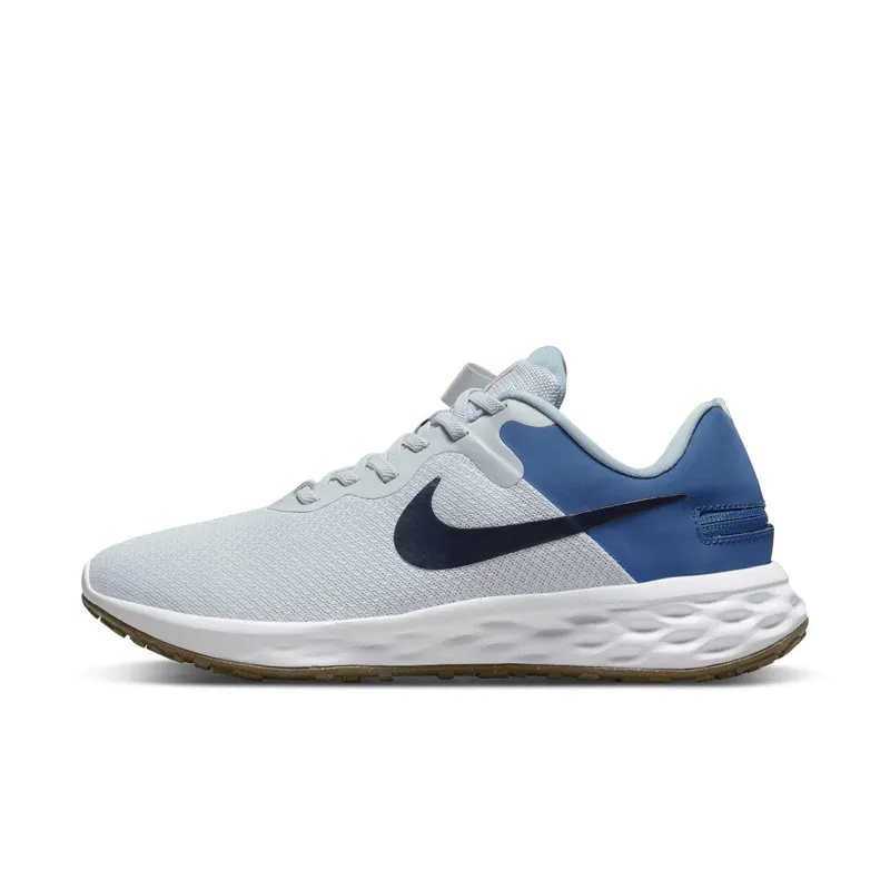 Nike Revolution 6 FlyEase Next Nature Easy-On-And-Off Road Running (Extra Wide) Grey 50% Sustainable Materials (DD8476-002)
