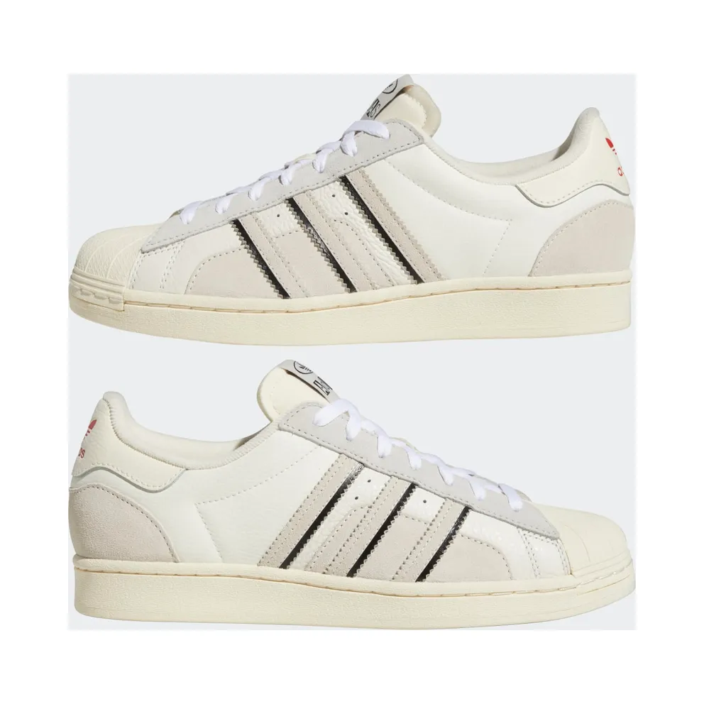 Adidas Superstar Cloud White / Aluminium / Vivid Red (GW5921)