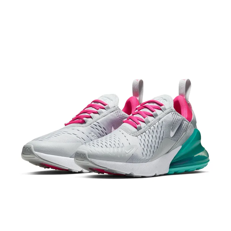 Nike Air Max 270 South Beach (W) Pure Platinum/Pink Blast-Aurora-White (AH6789-065)