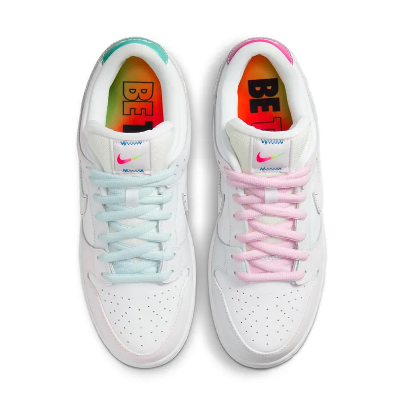 Nike SB Dunk Low Be True White – “White / Multi” (DR4876-100)