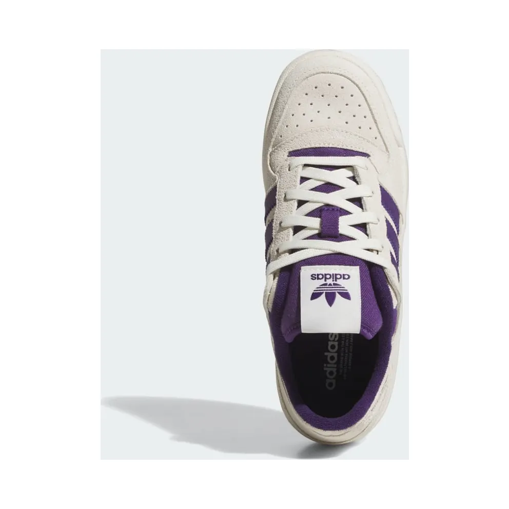 Adidas FORUM LOW CL SHOES Off White / Violet / Gum M2 (JR0381)