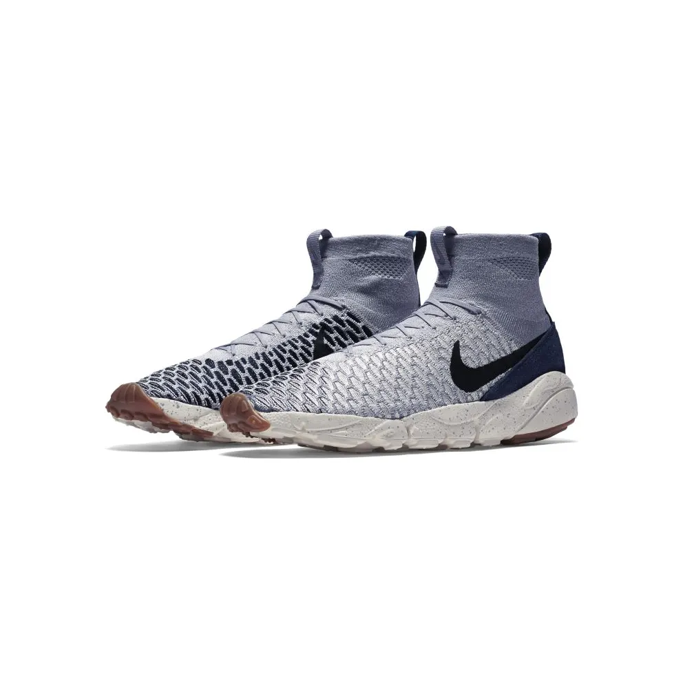 Nike Air Footscape Magista Flyknit Wolf Grey Dark Obsidian Wolf Grey/Black-Sail-Dark Obsidian (816560-001)
