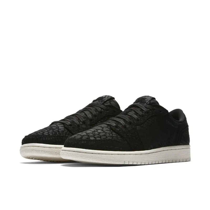 Jordan 1 Retro Low NS Black Python (W) Black/Black-Sail (AJ6004-010)