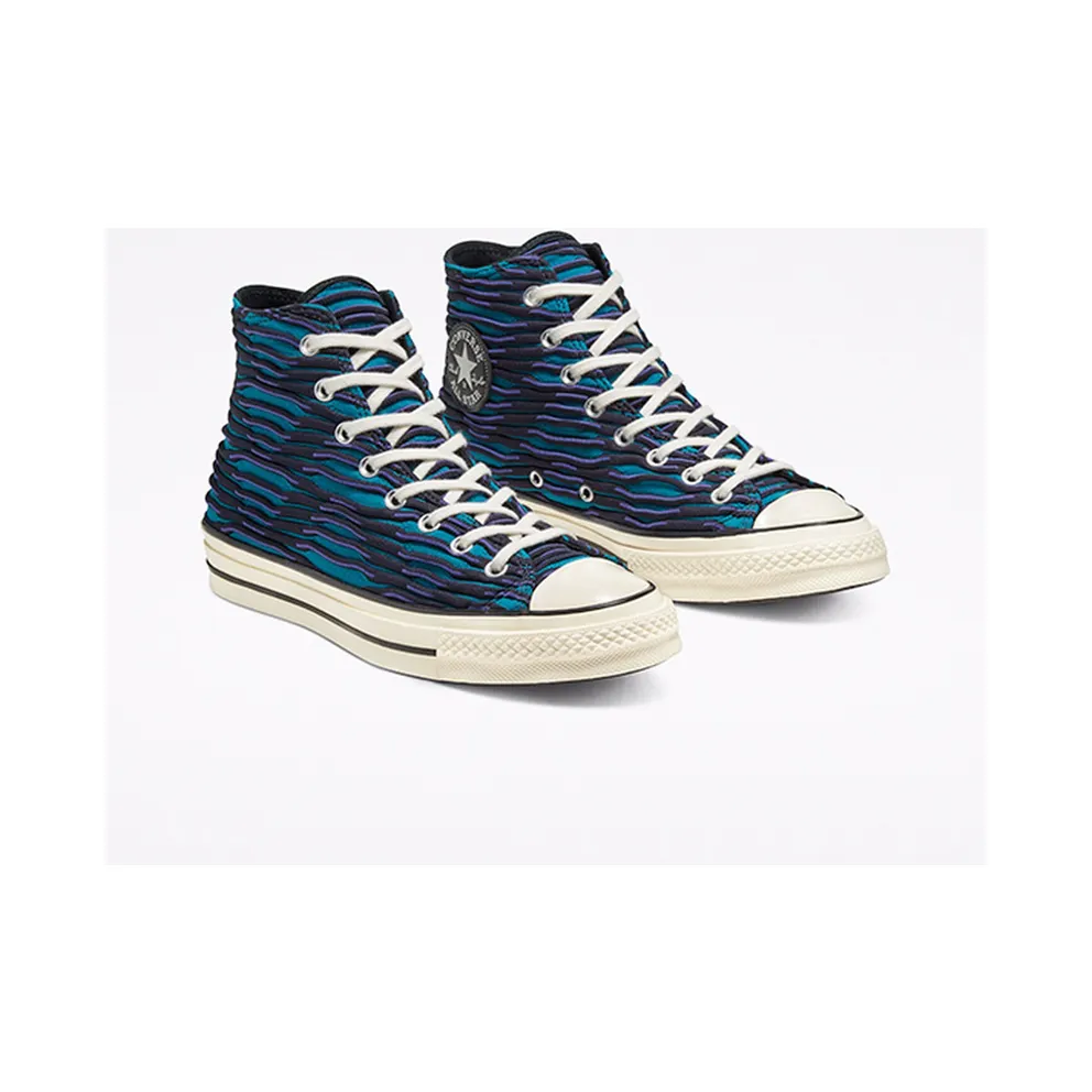 Converse Blue & Purple Wavy Knit Chuck 70 High (168757C)
