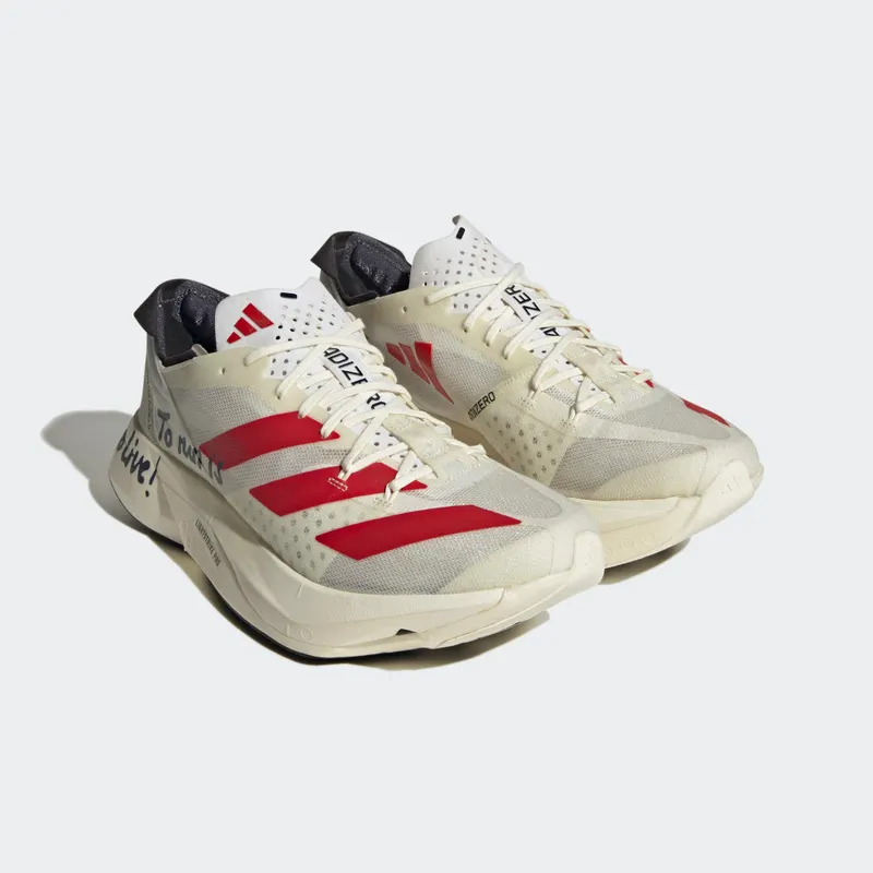 adidas Adizero Adios Pro 3 Off White / Better Scarlet / Shadow Navy (GW7261)