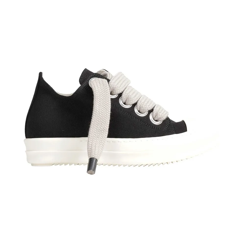 Rick Owens Jumbolace Low Sneaks “Black” (DS02F6819DOW2911)