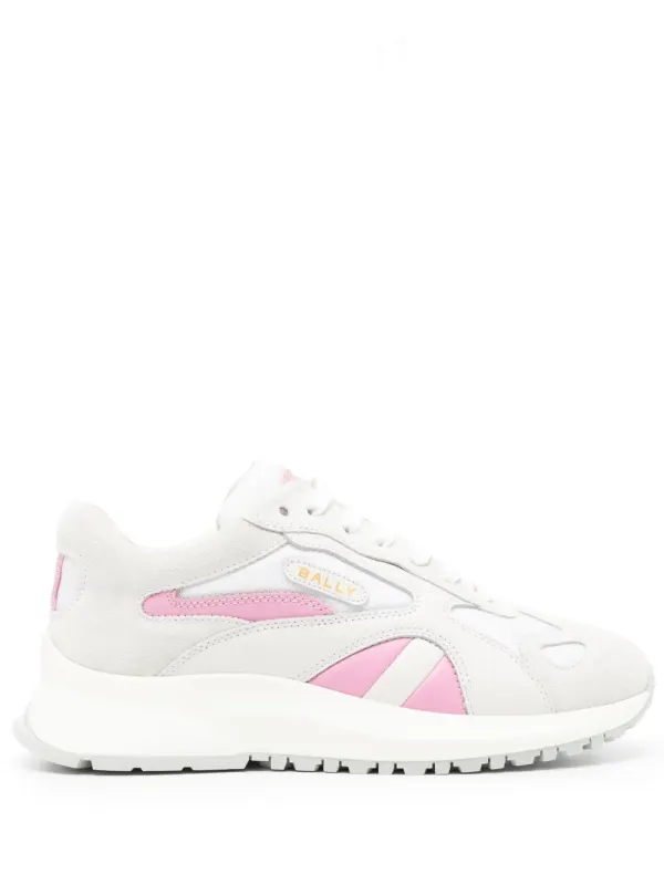 Bally Leren sneakers with contrasterend vlak – White (WK008ITE027)