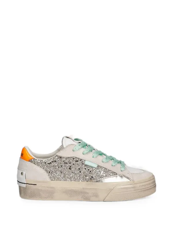 Crime London Soho sneakers with vlakken with glitters – Beige (29503PP8)