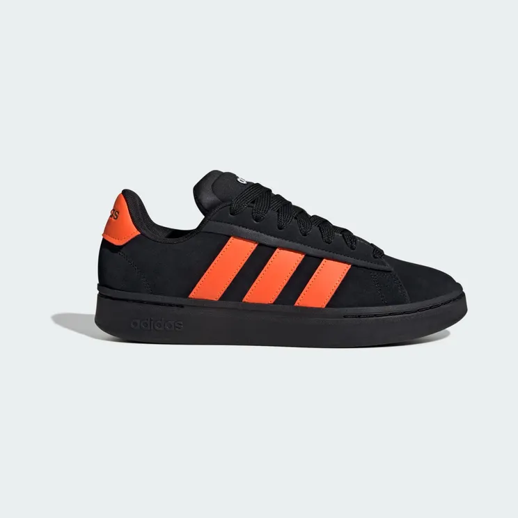adidas Grand Court Alpha “Core Black / Impact Orange / Cloud White” (JP7532)