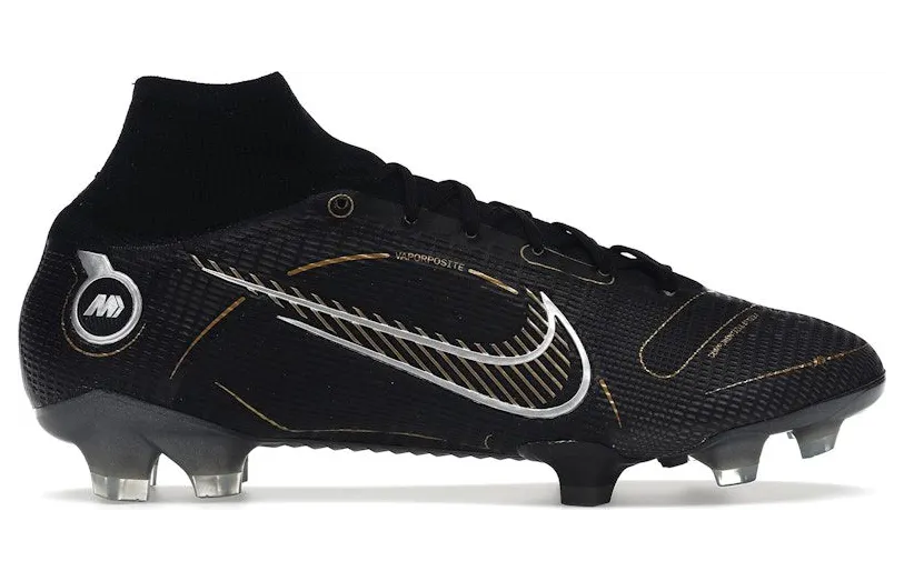 Nike Mercurial Superfly 8 FG Black Metallic Silver Gold (DJ2839-007)