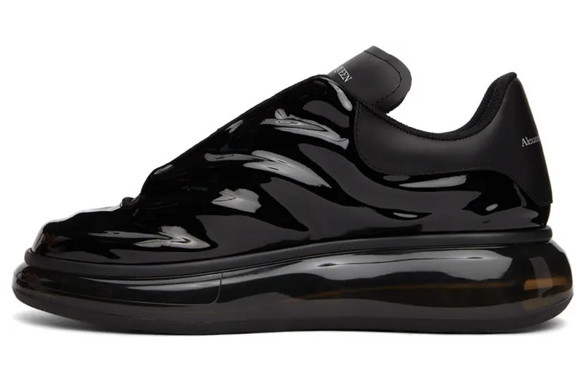 Alexander McQueen Blue & Black Oversized Sneakers (682398W4RY1) (3)