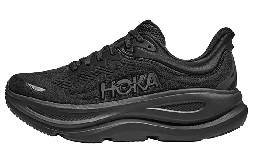 Hoka Bondi 9 Wide “Black” (1162013-BBLC)