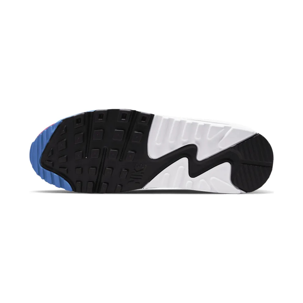 Nike Air Max 90 Multicolor Suede Yellow/Blue-White (CJ0612-700)