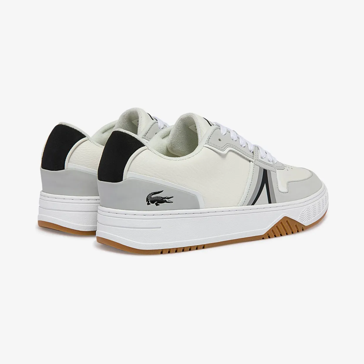 Lacoste L001 Leather Colour-Pop White / Black (43SMA0075-147) (3)