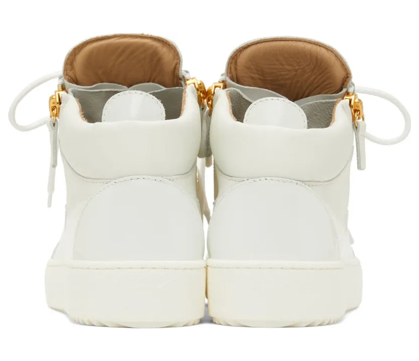 Giuseppe Zanotti White Kriss High-Top Sneakers (RU00011-86442) (2)