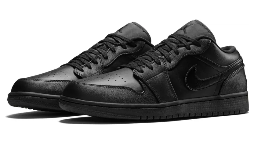 Jordan 1 Low Black Black Noir