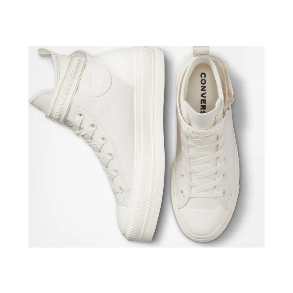 Converse Chuck Taylor All Star Lift Platform Leather Hike Vintage White/egret/egret