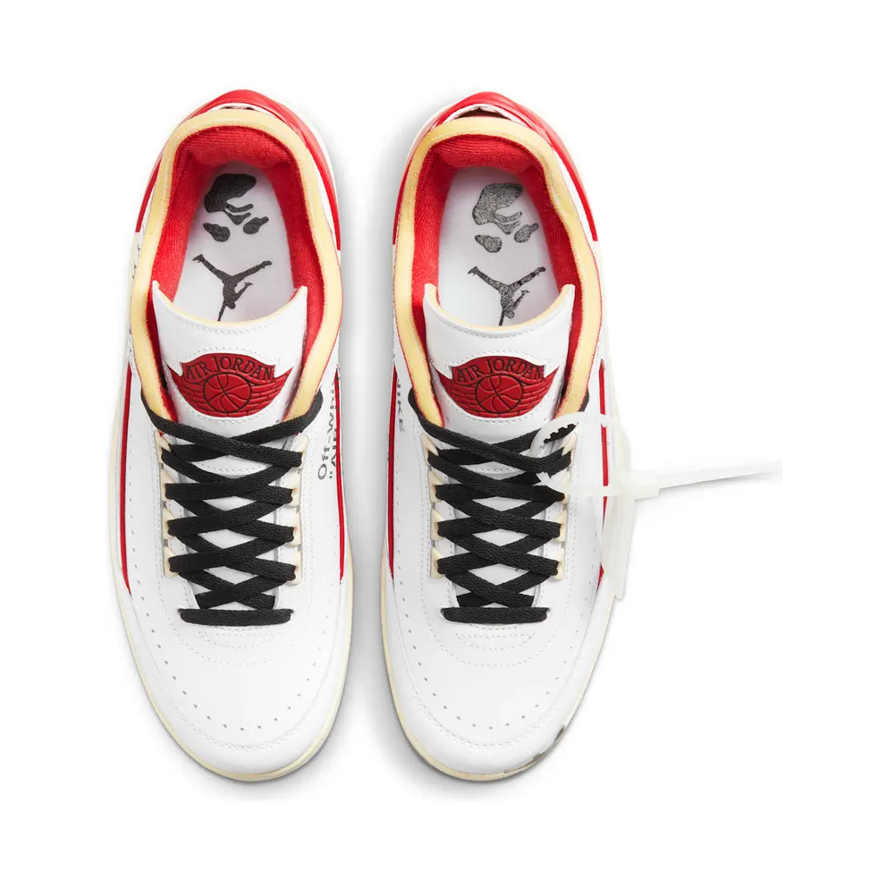Air Jordan 2 x Off-White Retro Low SP White Red (DJ4375-106)