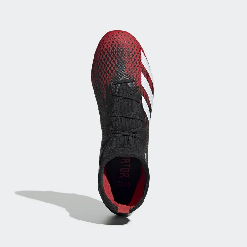 adidas  Predator 20.3 Core Black Cloud White Core Black/Cloud White/Active Red (EE9555)