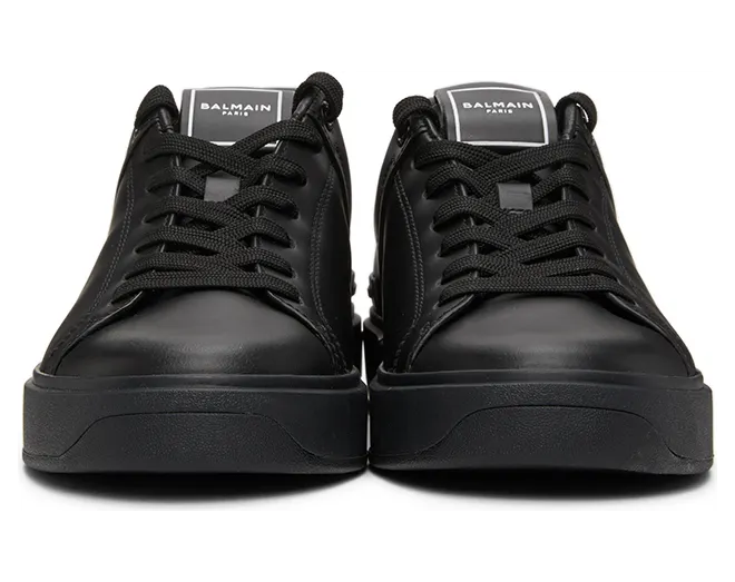 Balmain Black B-Court Sneakers (WM0VI244LSMM) (2)