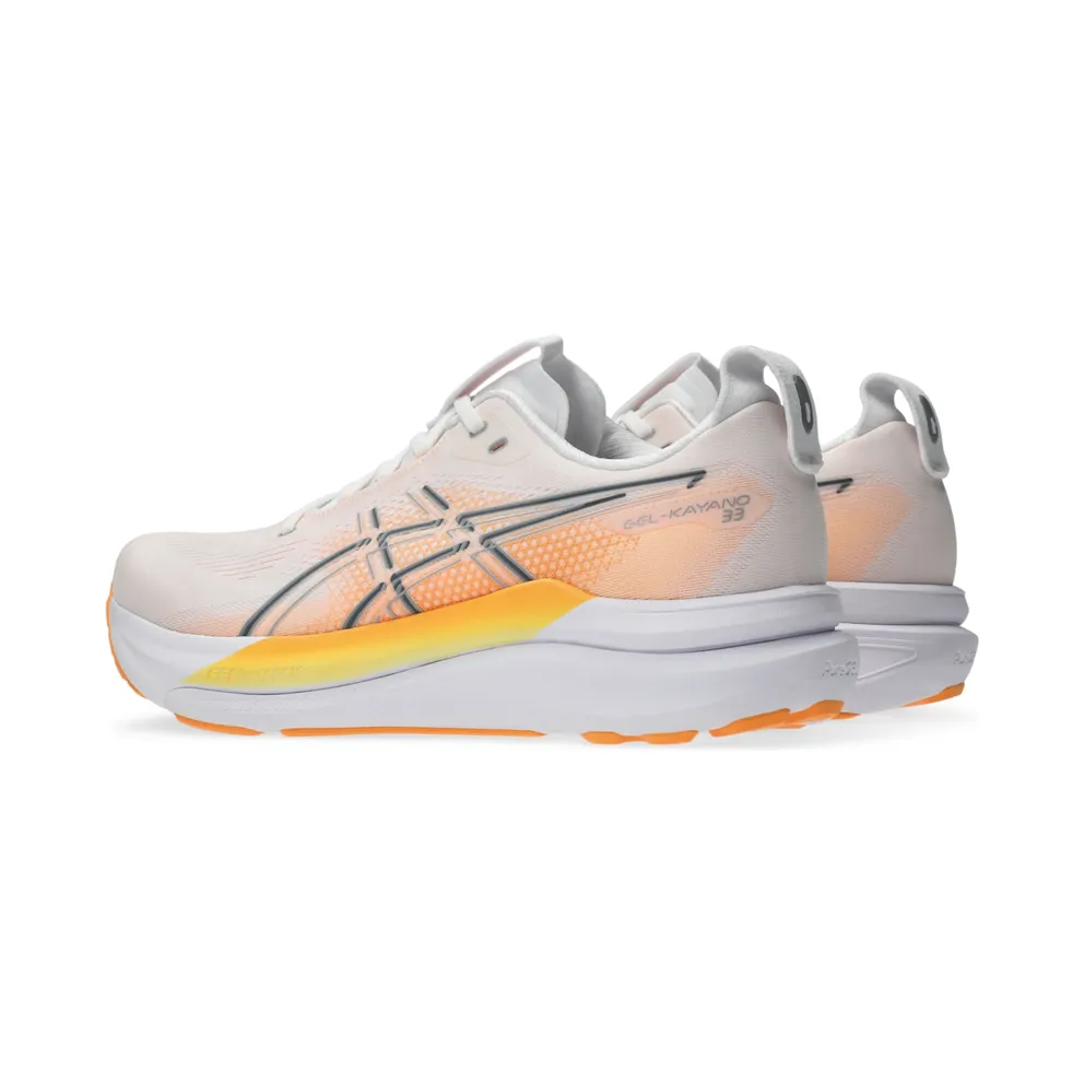 ASICS GEL-KAYANO 33 “White / Stadium Orange” (1011C167-101)
