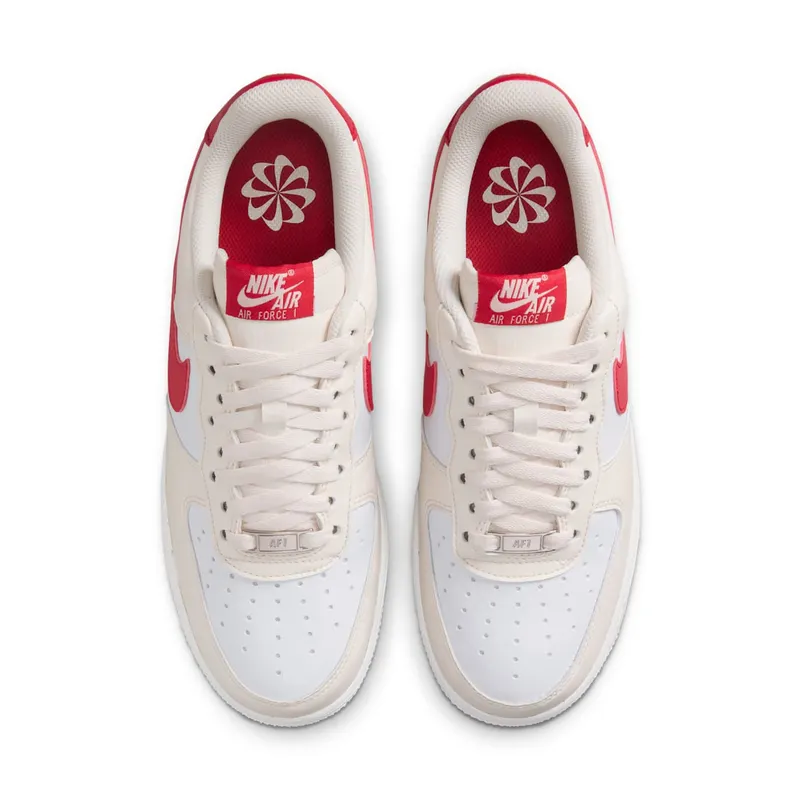 Nike Air Force 1 Low ’07 “Next Nature Pale Ivory University Red” (DC9486-109)