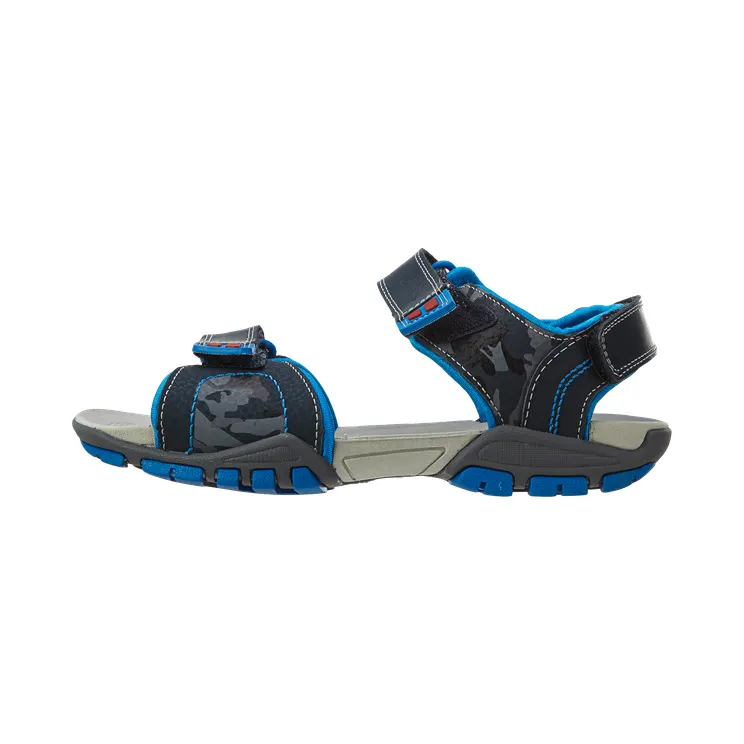 Clarks Zalmo Go Sandals TD “Navy Combi Cuir Marin” (26106153)