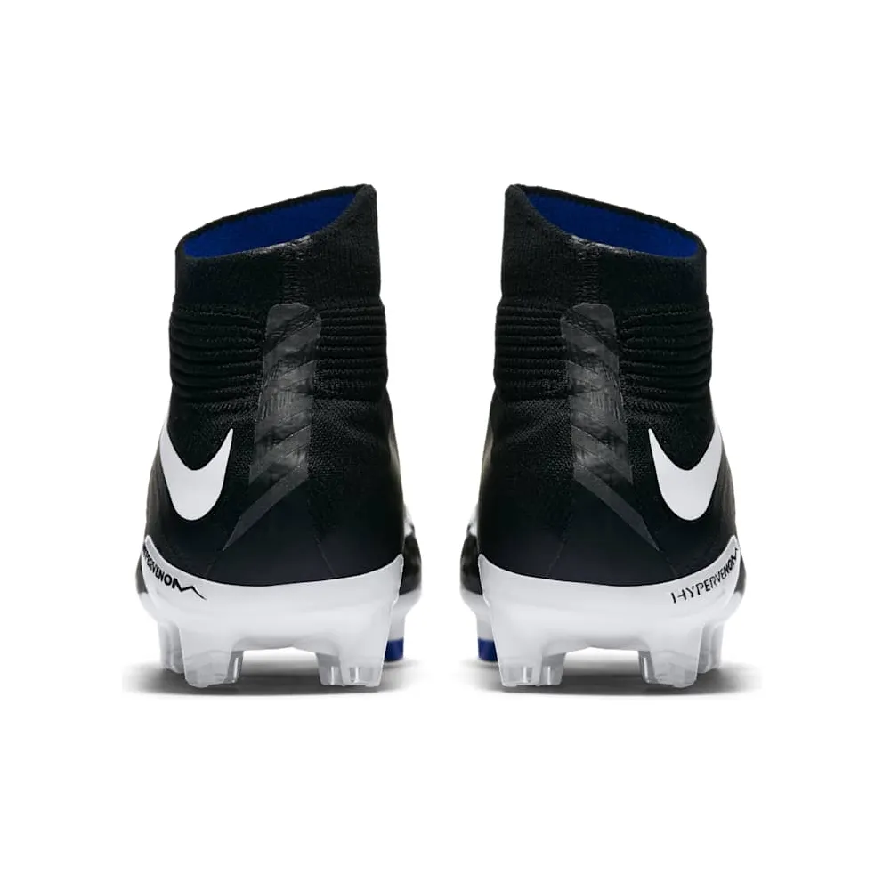 Nike Hypervenom Phantom 3 DF FG Black White Game Royal (882087-002)