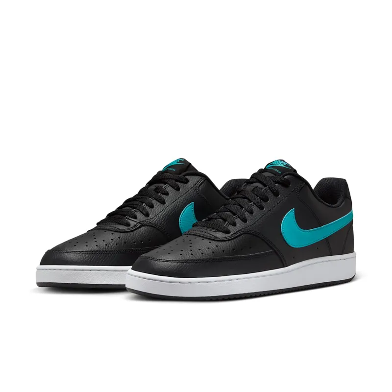 Nike Court Vision Low “Black / White / Dusty Cactus” (HF0103-001)
