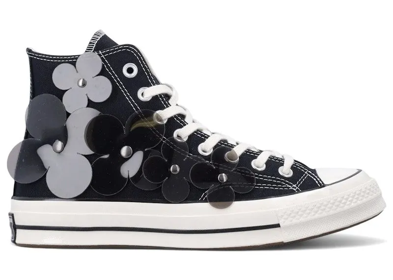 Converse Chuck 70 Hi 3-D Flourish Black Translucent Flowers (A20662C)