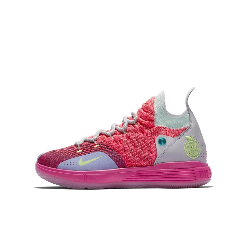 Nike KD 11 EYBL (GS) Hot Punch/Lime Blast-Pure Platinum (AH3465-600)