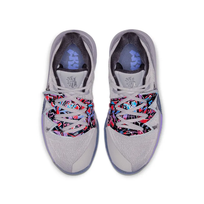 Nike Kyrie 5 Graffiti (GS) Atmosphere Grey/Metallic Silver (AQ2456-001)