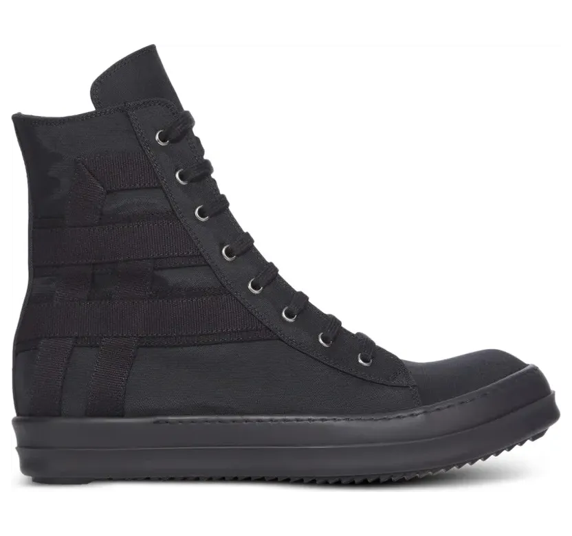 Rick Owens DRKSHDW Vegan Sneaks high-top sneakers met vlakken – Zwart (DU01F4807NCVER2)