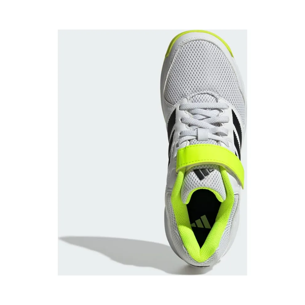 adidas Speedcourt Indoor Shoes Kids “Cloud White / Core Black / Lucid Lemon” (JR1680)