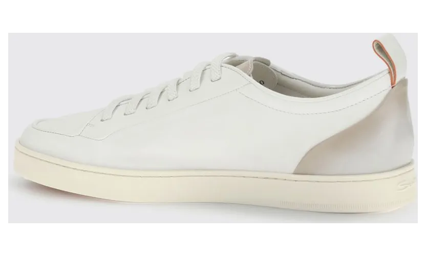 Santoni Leather Sneakers White (MBNO22184TIRTFRII80) (2)