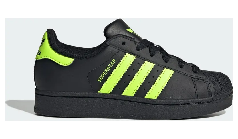 adidas Superstar II Core Black Signal Green (JR3831)